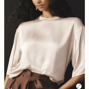 Anthropologie Cream Blouse